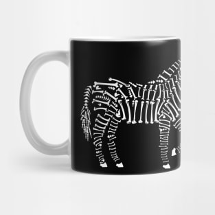 Zebra Bones Illustration Mug
